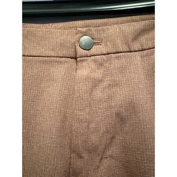 lululemon Commission Chino Shorts Men's Size 34 Brown Check Golf Casual - Picture 3 of 10